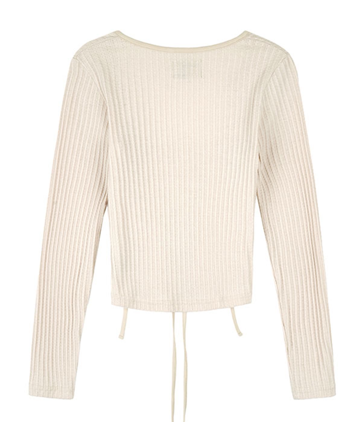 유쓰배쓰(YOUTHBATH) MULTI STRING LONG SLEEVE_BEIGE