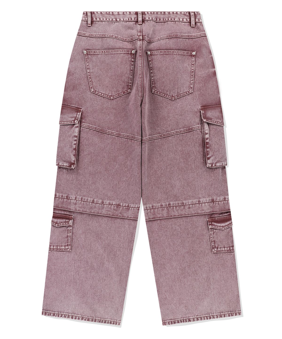 마하그리드(MAHAGRID) WIDE CARGO DENIM PANT PINK(MG2ESMD112A)