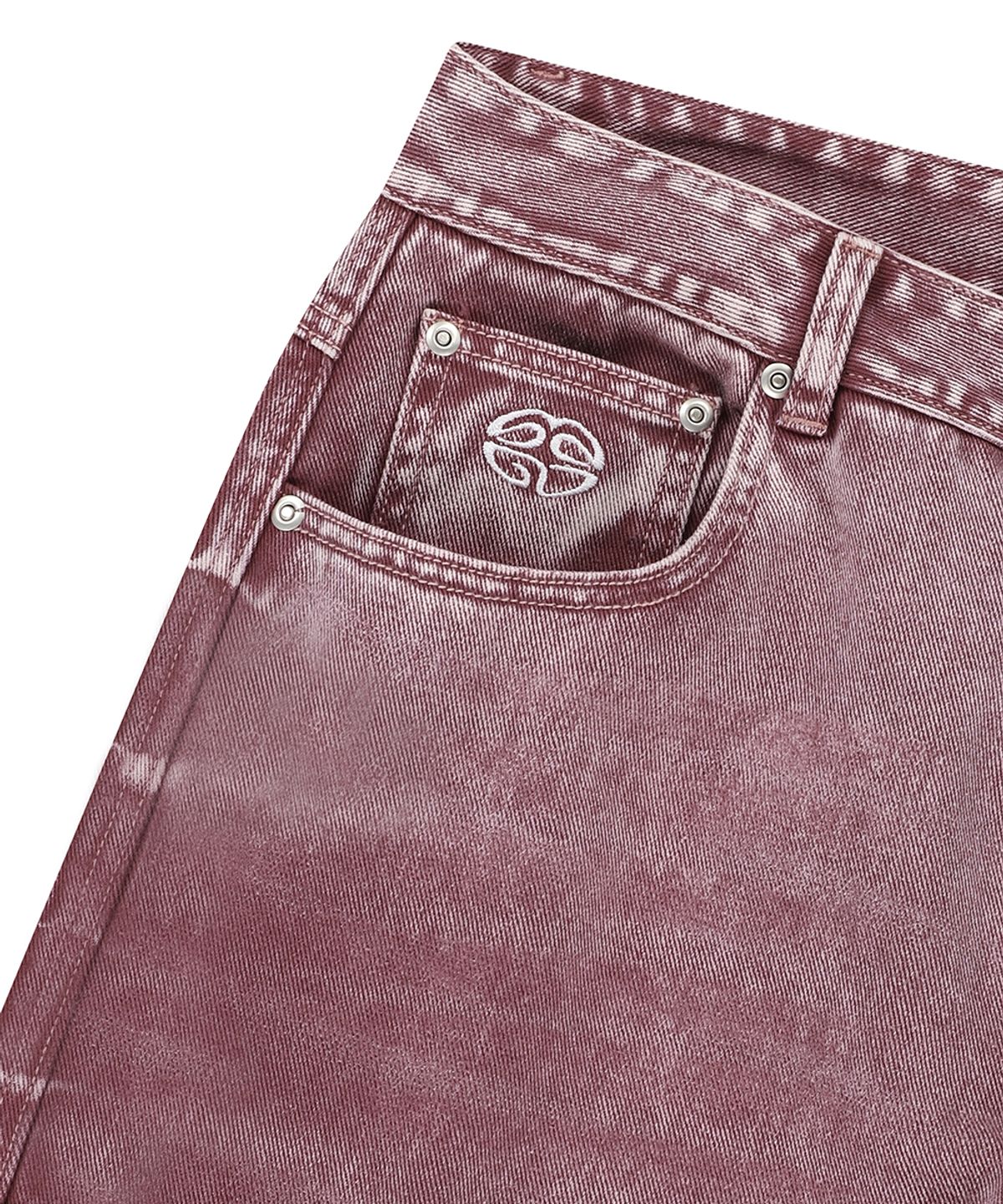 마하그리드(MAHAGRID) WIDE CARGO DENIM PANT PINK(MG2ESMD112A)