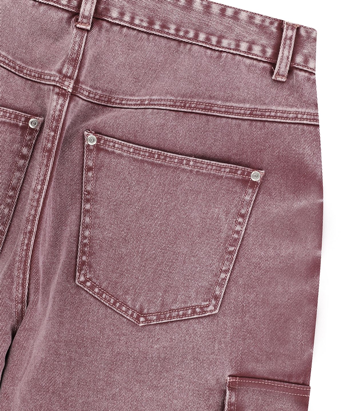 마하그리드(MAHAGRID) WIDE CARGO DENIM PANT PINK(MG2ESMD112A)