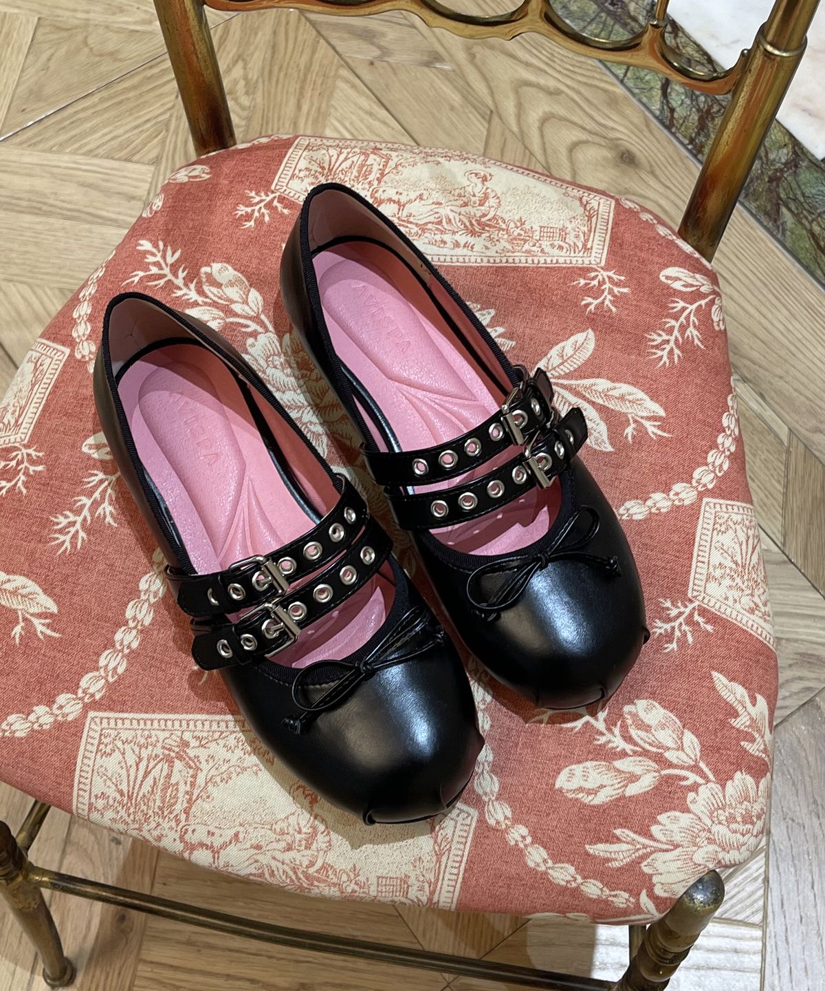 아비스파(AVISPA) Diony 디오니 메리제인 리본 플랫슈즈_F004_2colors_1cm