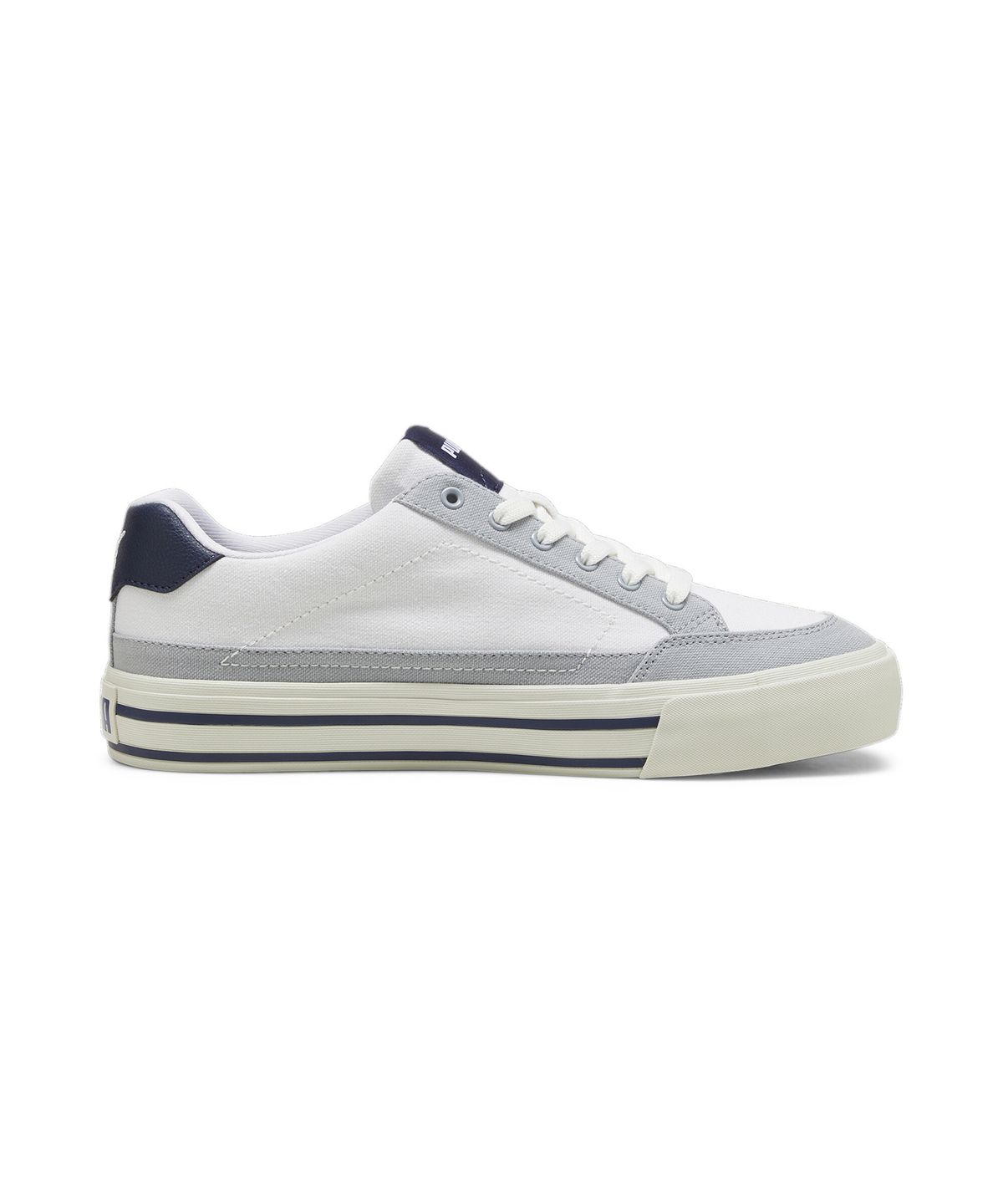 푸마(PUMA) 코트 클래식 벌크 - 화이트:네이비:그레이 / 395020-05