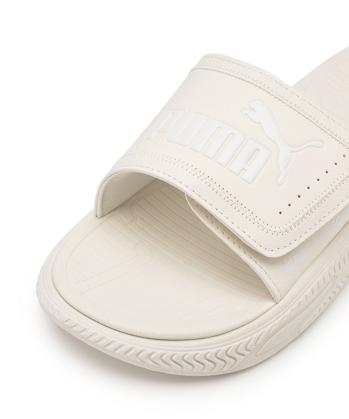 푸마(PUMA) 소프트라이드 프로 슬라이드 24 V - 아이보리:화이트 / 395431-09