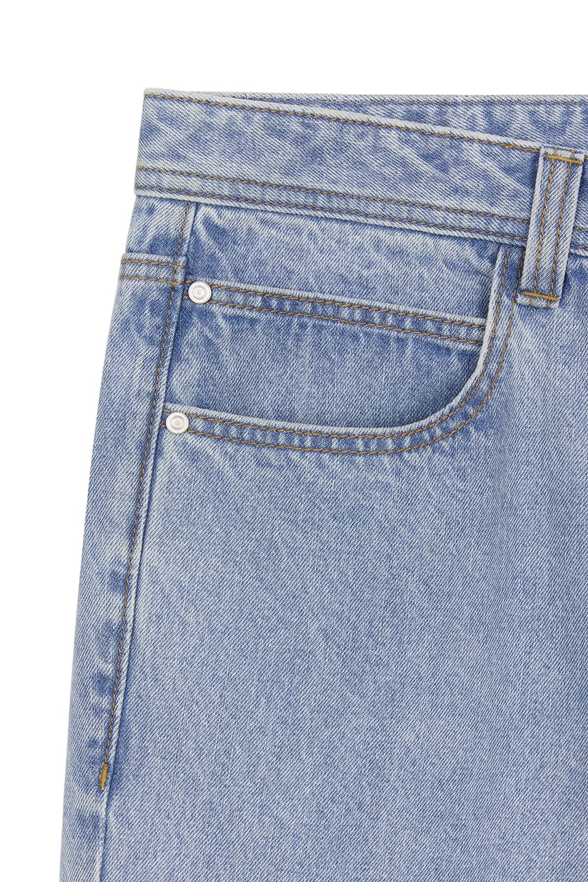 비바스튜디오(VIVASTUDIO) STRAIGHT SLUB DENIM PANTS [BLUE]