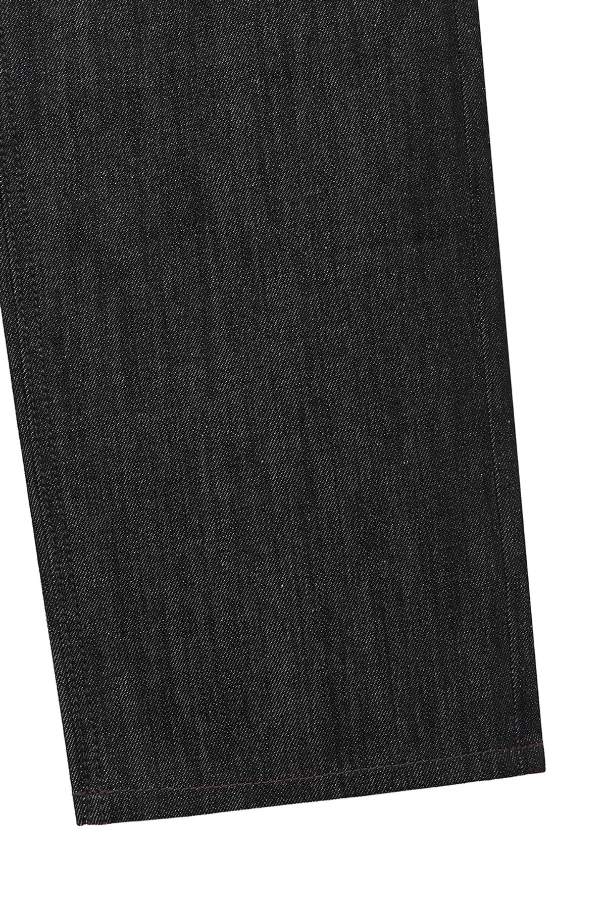 비바스튜디오(VIVASTUDIO) STRAIGHT SLUB DENIM PANTS [BLACK]