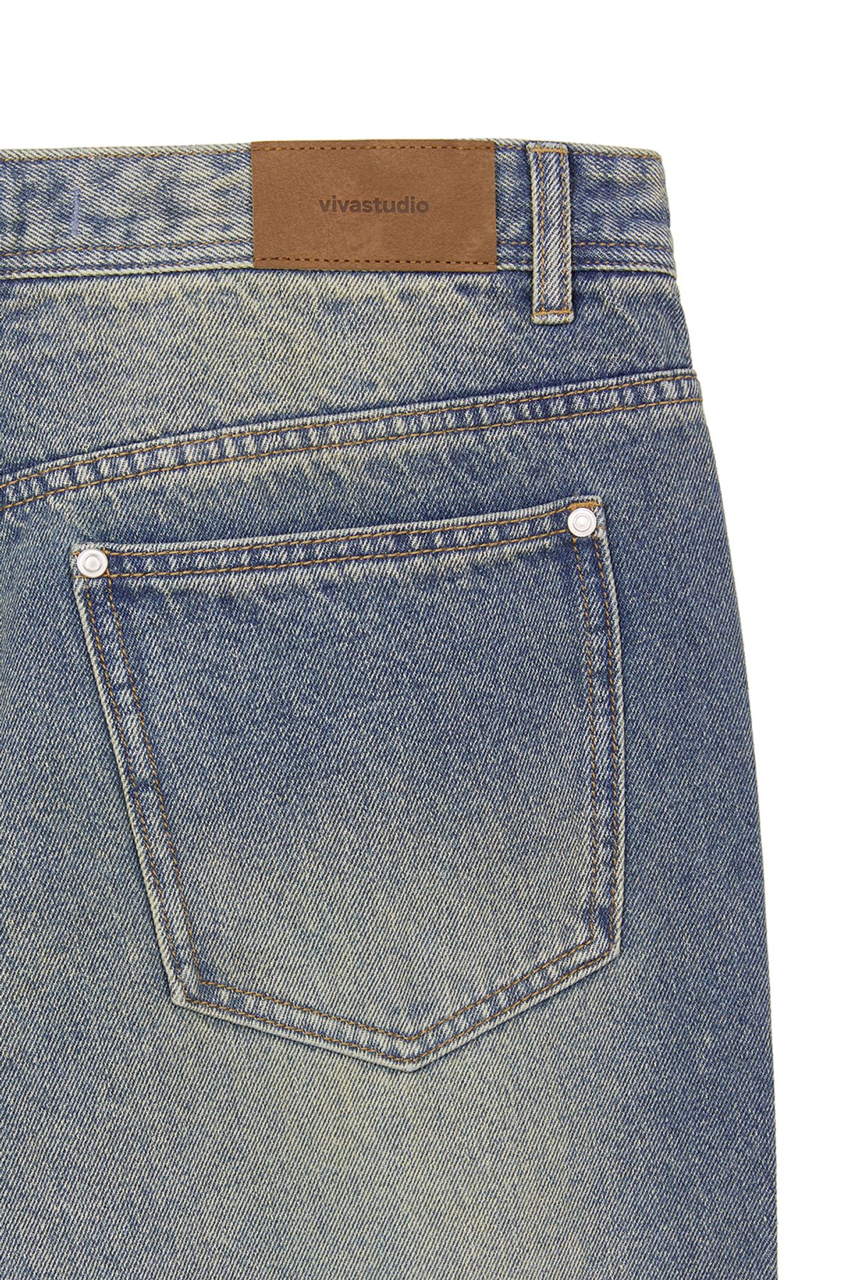비바스튜디오(VIVASTUDIO) STRAIGHT DENIM PANTS [BLUE]