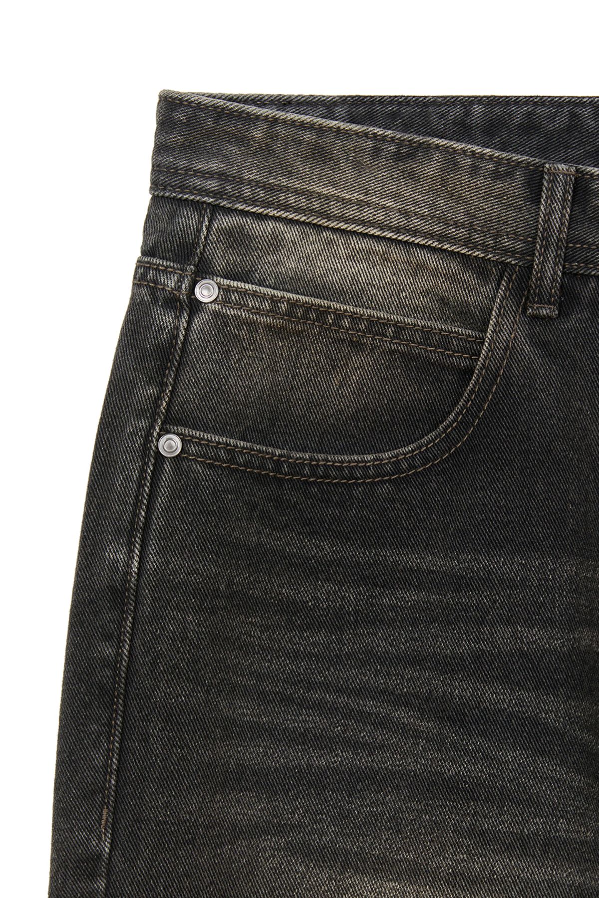 비바스튜디오(VIVASTUDIO) STRAIGHT DENIM PANTS [BLACK]