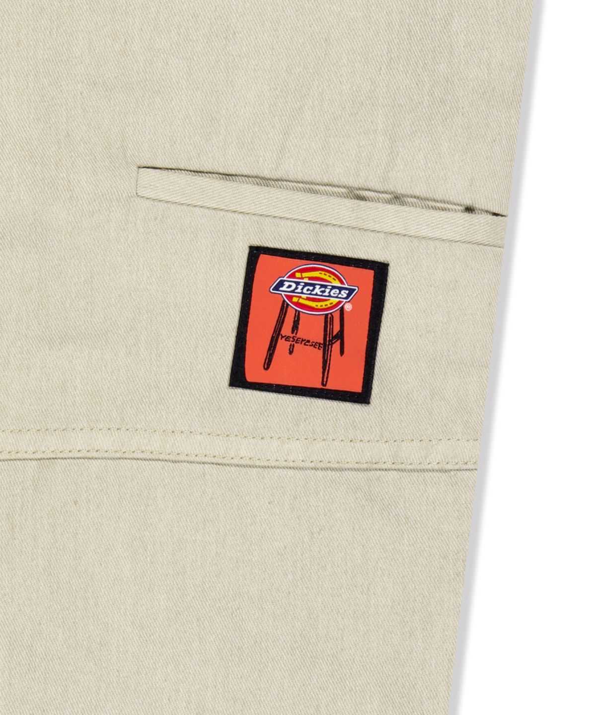 예스아이씨(YESEYESEE) YESEYESEE x Dickies Loose Fit Work Pants Greige