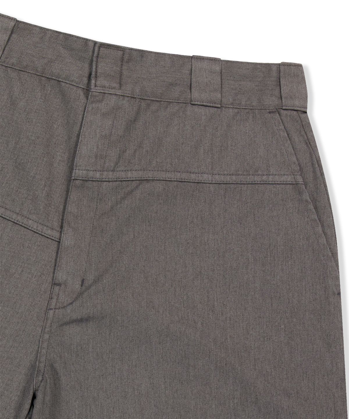 예스아이씨(YESEYESEE) YESEYESEE x Dickies Loose Fit Flat Front Work Shorts 13 Charcoal