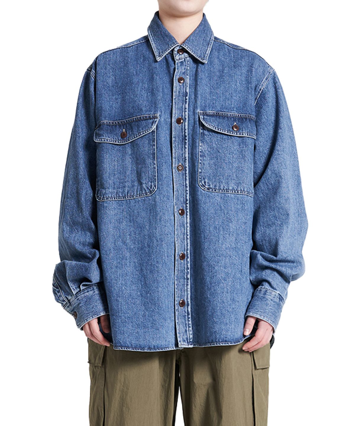 엔와이피(N.Y.P) Denim Shirt (indigo)