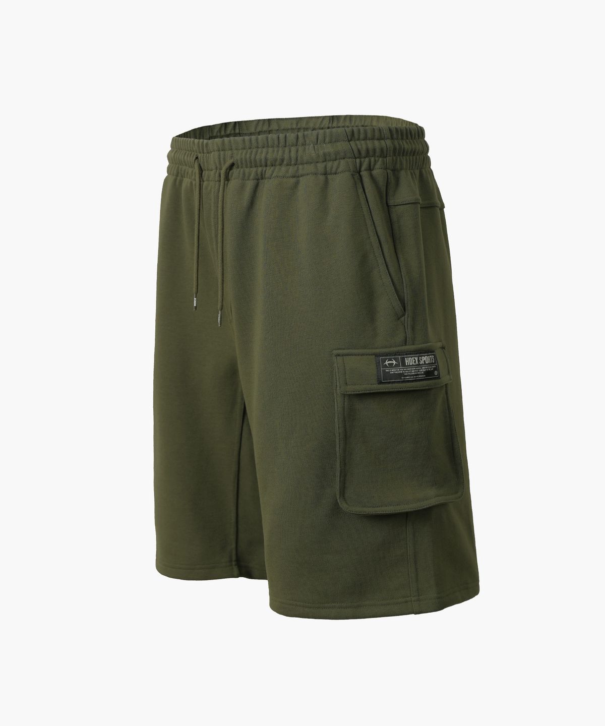에이치덱스(HDEX) 카고 스웨트 더블 쇼츠 (Khaki)