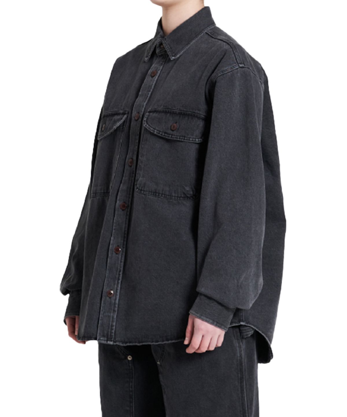 엔와이피(N.Y.P) Denim Shirts (black)