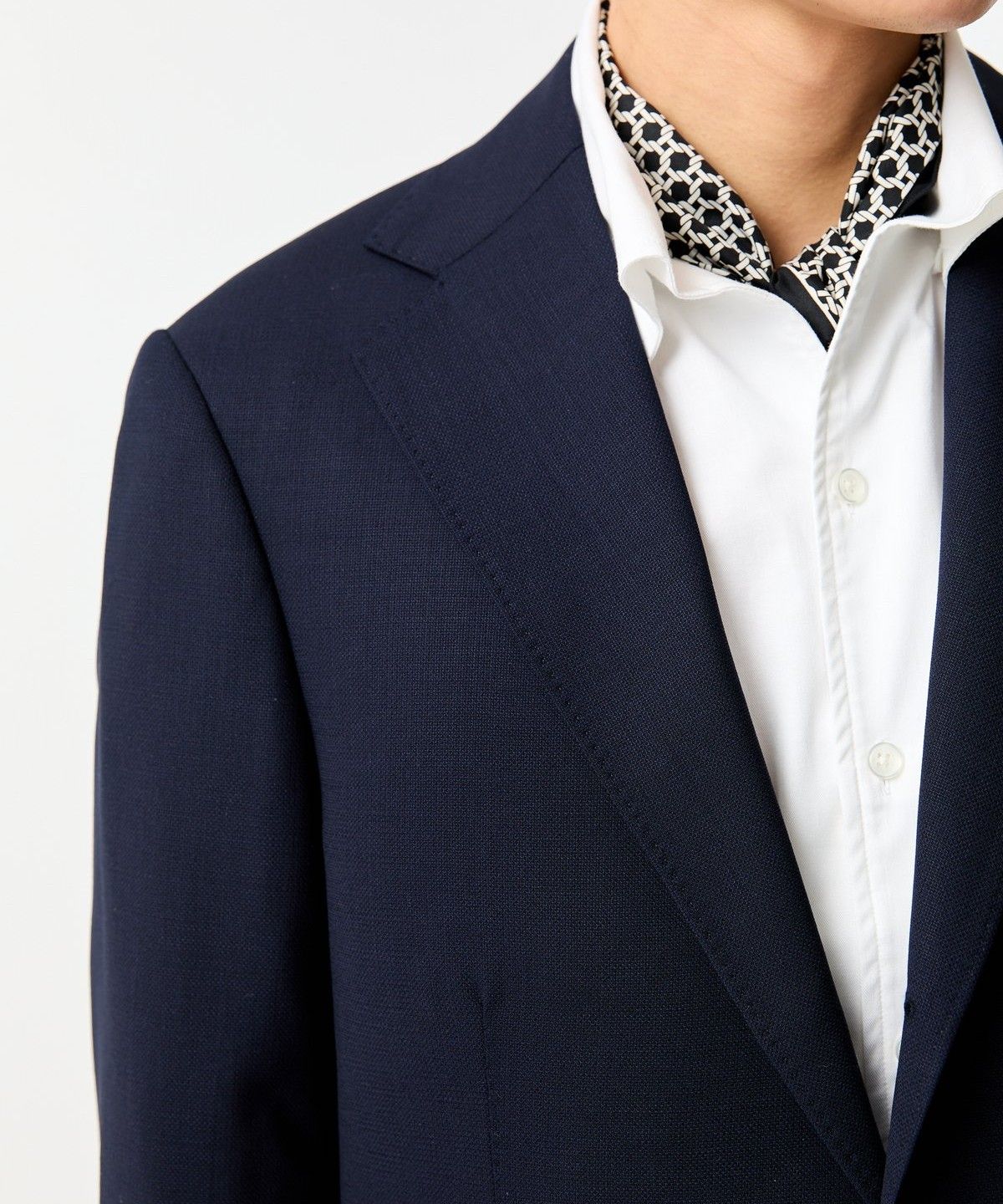 맨온더분(MAN ON THE BOON) [LOROPIANA FABIRC] 노치트 라펠 울 싱글 자켓_네이비 4714151002