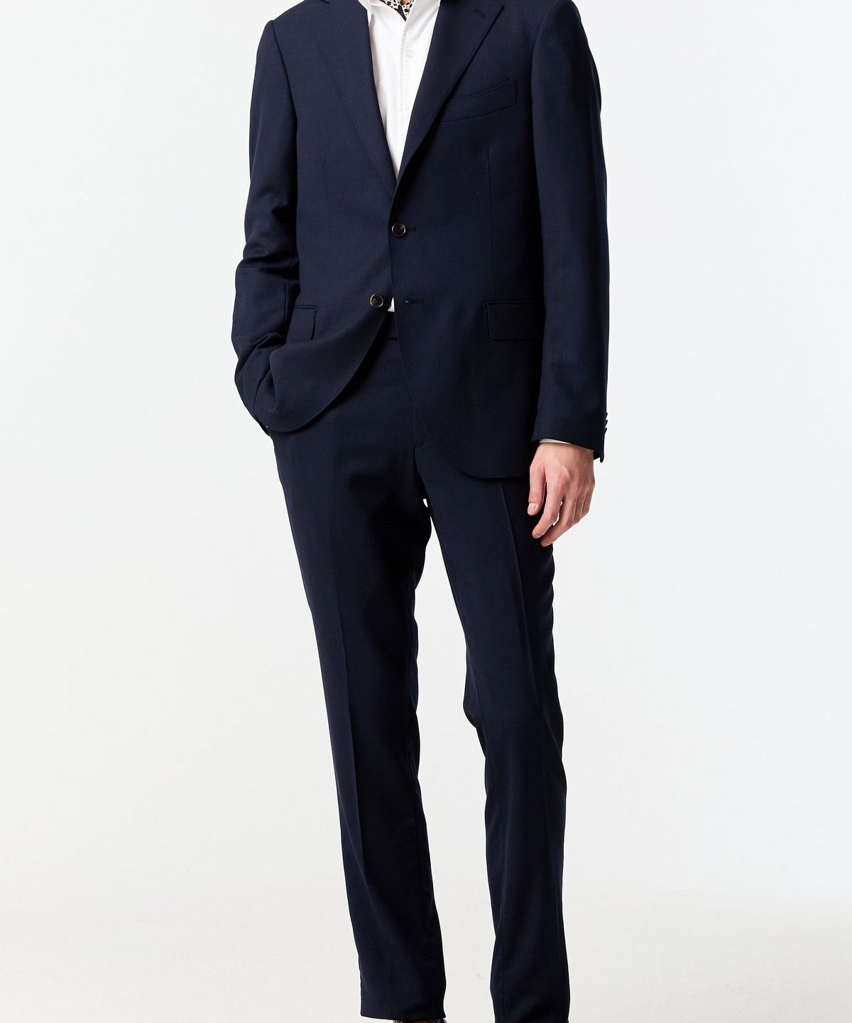 맨온더분(MAN ON THE BOON) [LOROPIANA FABIRC] 노치트 라펠 울 싱글 자켓_네이비 4714151002