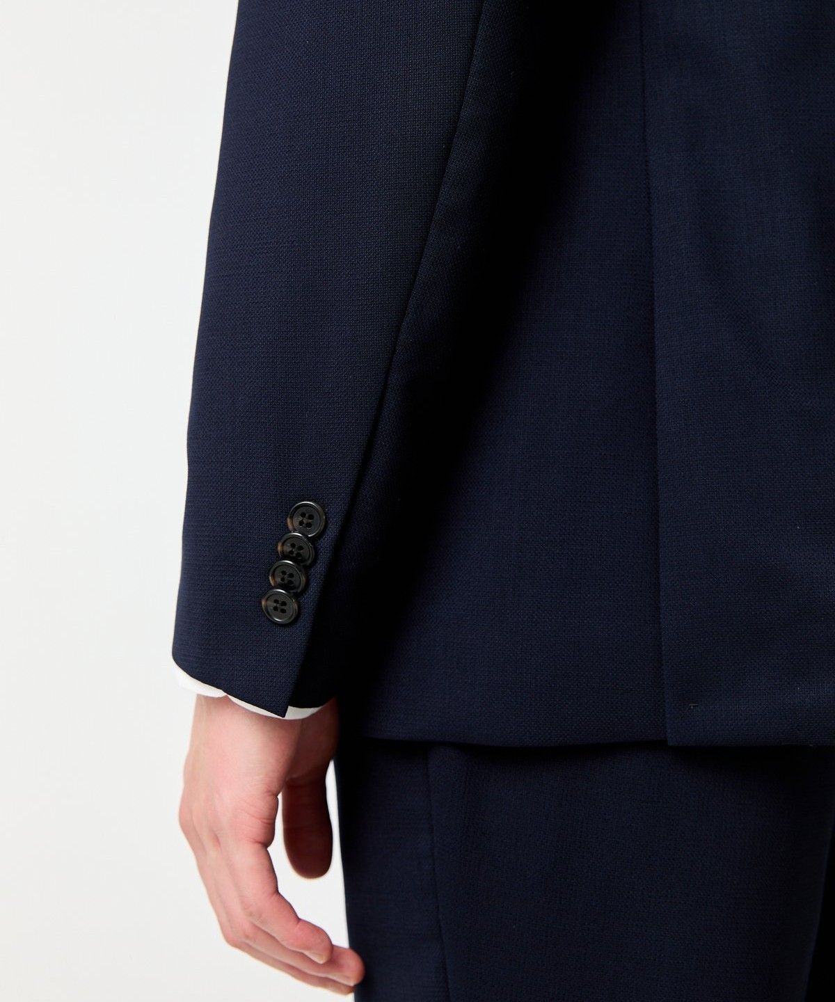 맨온더분(MAN ON THE BOON) [LOROPIANA FABIRC] 노치트 라펠 울 싱글 자켓_네이비 4714151002