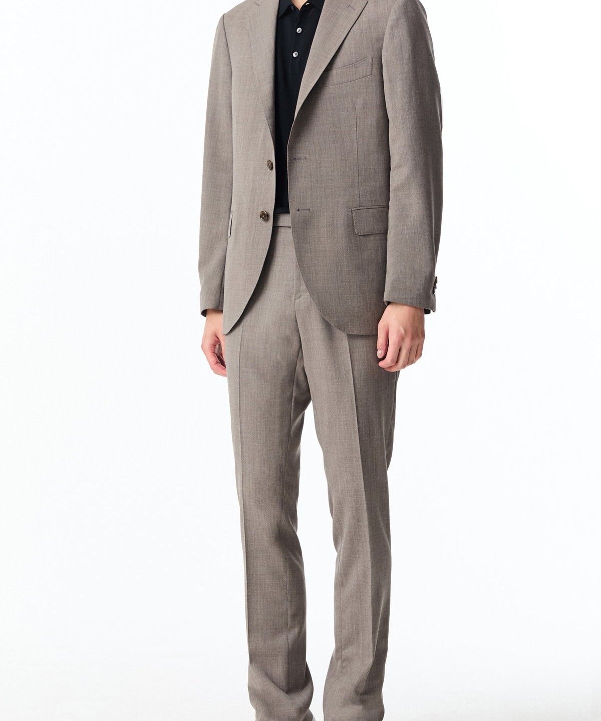 맨온더분(MAN ON THE BOON) [LORO PIANA FABRIC] 포시즌 울 싱글 자켓_베이지 4714151003