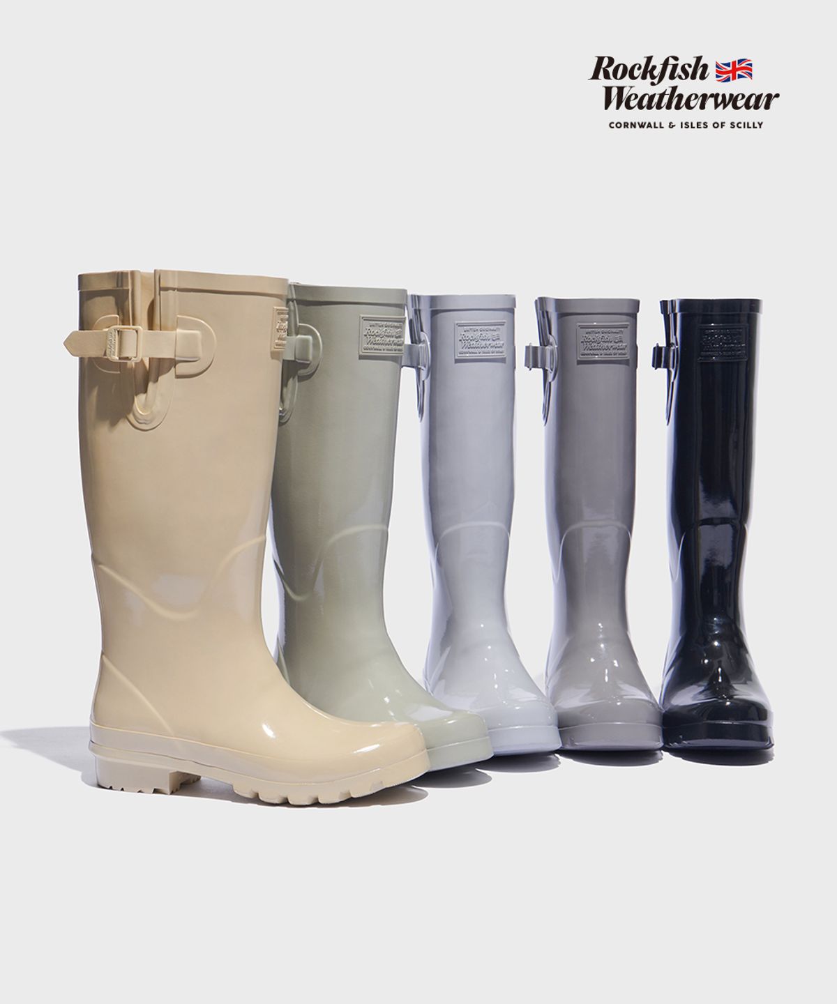 락피쉬웨더웨어(ROCKFISH WEATHERWEAR) ORIGINAL GLOSS RAIN BOOTS LONG - 5color
