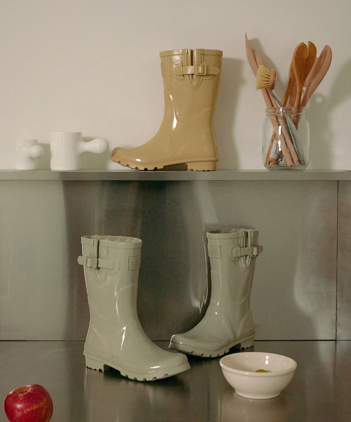 락피쉬웨더웨어(ROCKFISH WEATHERWEAR) ORIGINAL GLOSS RAIN BOOTS SHORT - 6 colors