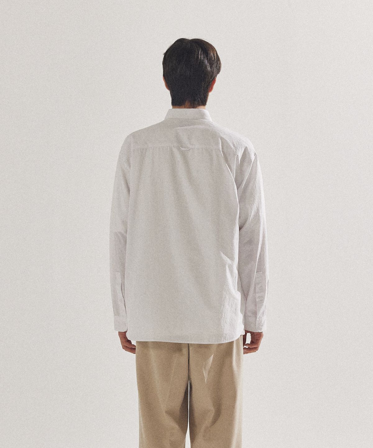 팔랩(PALAP) 남여공용 네츄럴 크링클 포플린 오버핏 셔츠_PL24S3SH030_WT
