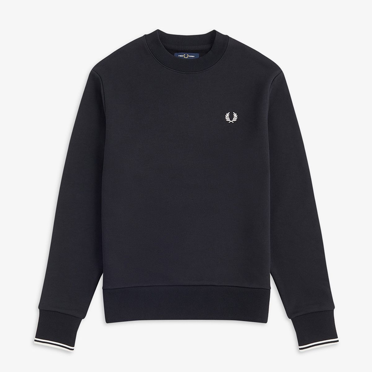 프레드페리(FRED PERRY) [Baseline] 크루넥 스웻셔츠 - 블랙 M7535-184