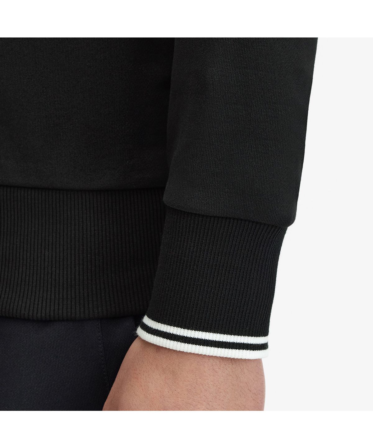 프레드페리(FRED PERRY) [Baseline] 크루넥 스웻셔츠 - 블랙 M7535-184