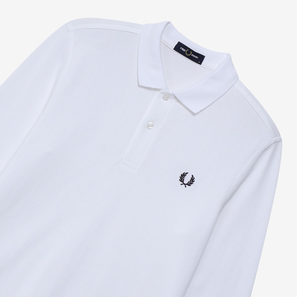 프레드페리(FRED PERRY) [M6006] 롱슬리브 플레인 프레드페리 셔츠 - 화이트 M6006-100