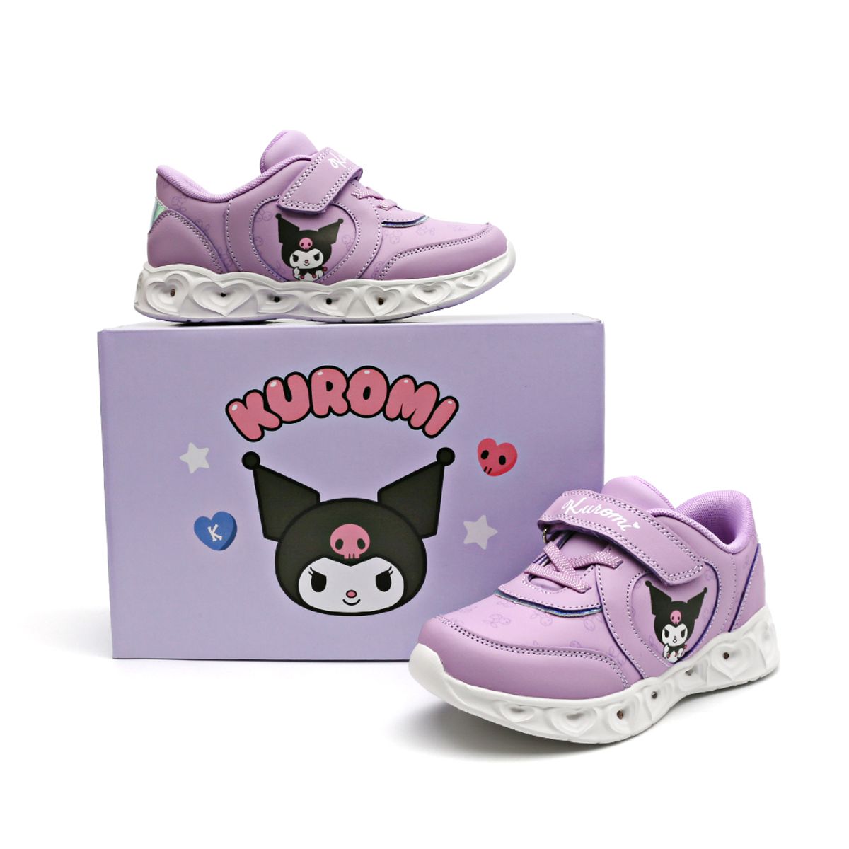 산리오 키즈(SANRIO) 쿠로미 이브 LED 운동화