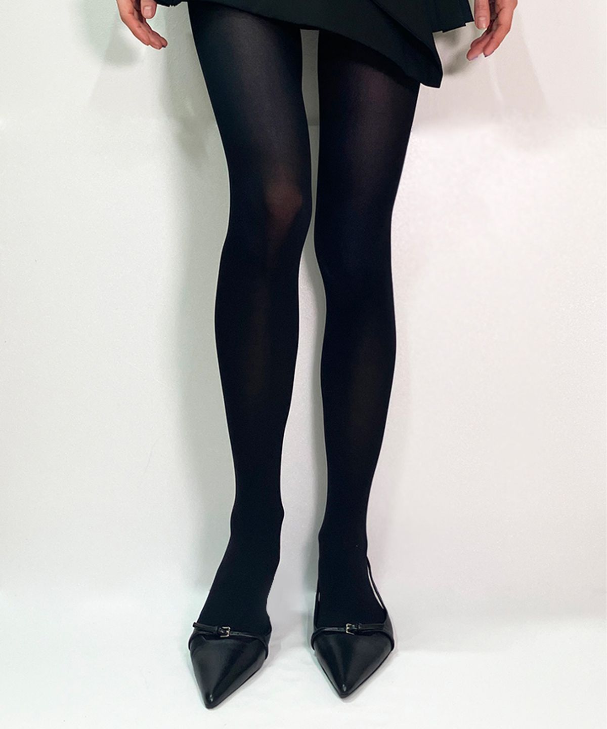 로맨틱타이거(ROMANTIC TIGER) Basic Color Tights (Black)
