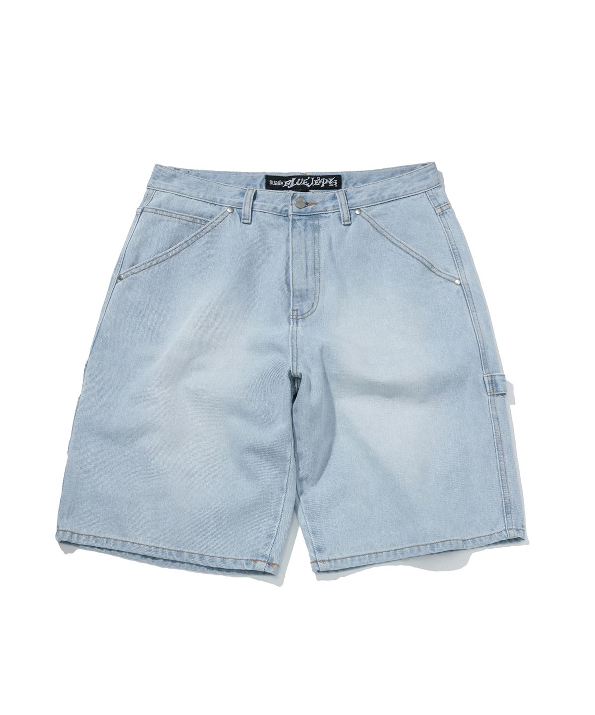 스웨이드(SUADE) CARPENTER DENIM SHORTS [LIGHT BLUE]