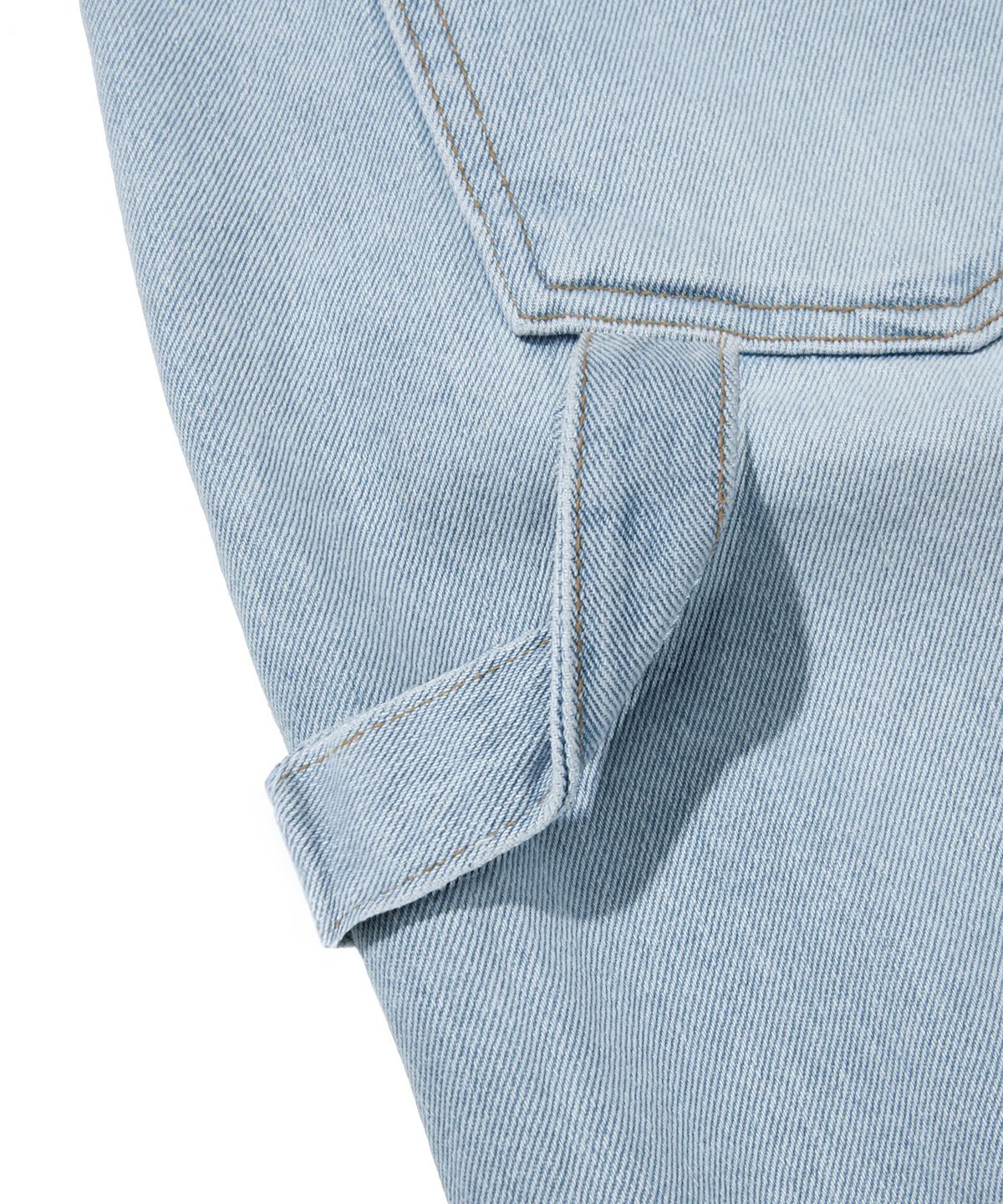 스웨이드(SUADE) CARPENTER DENIM SHORTS [LIGHT BLUE]