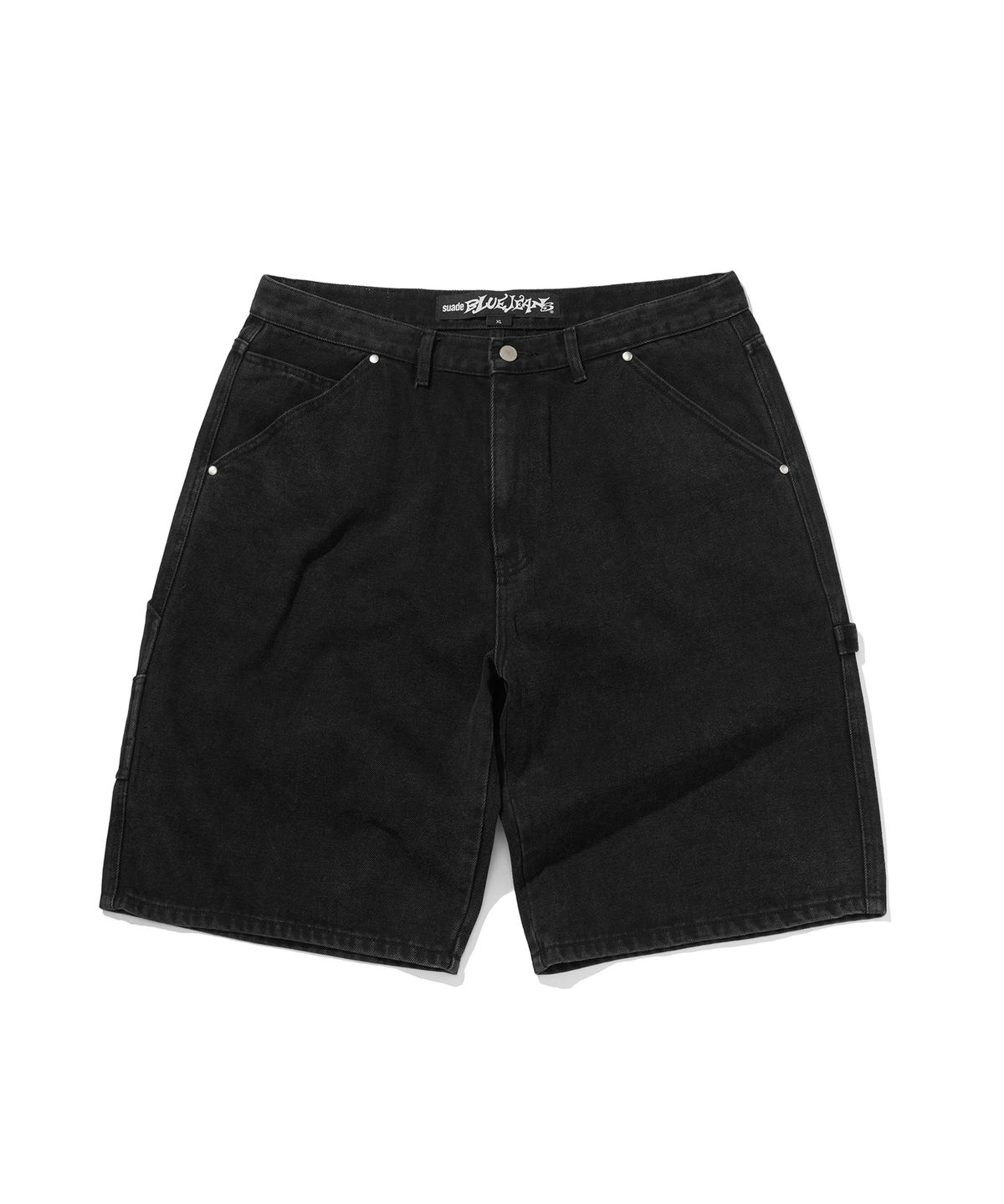 스웨이드(SUADE) CARPENTER DENIM SHORTS [BLACK]