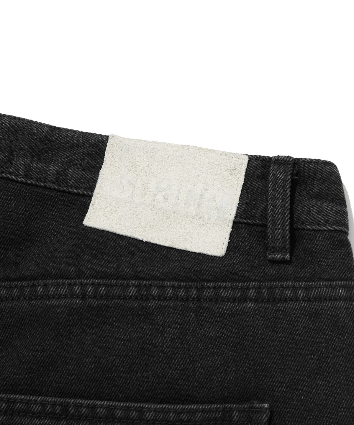 스웨이드(SUADE) CARPENTER DENIM SHORTS [BLACK]