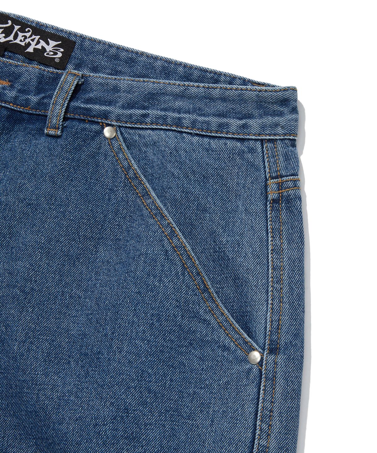 스웨이드(SUADE) CARPENTER DENIM SHORTS [BLUE]