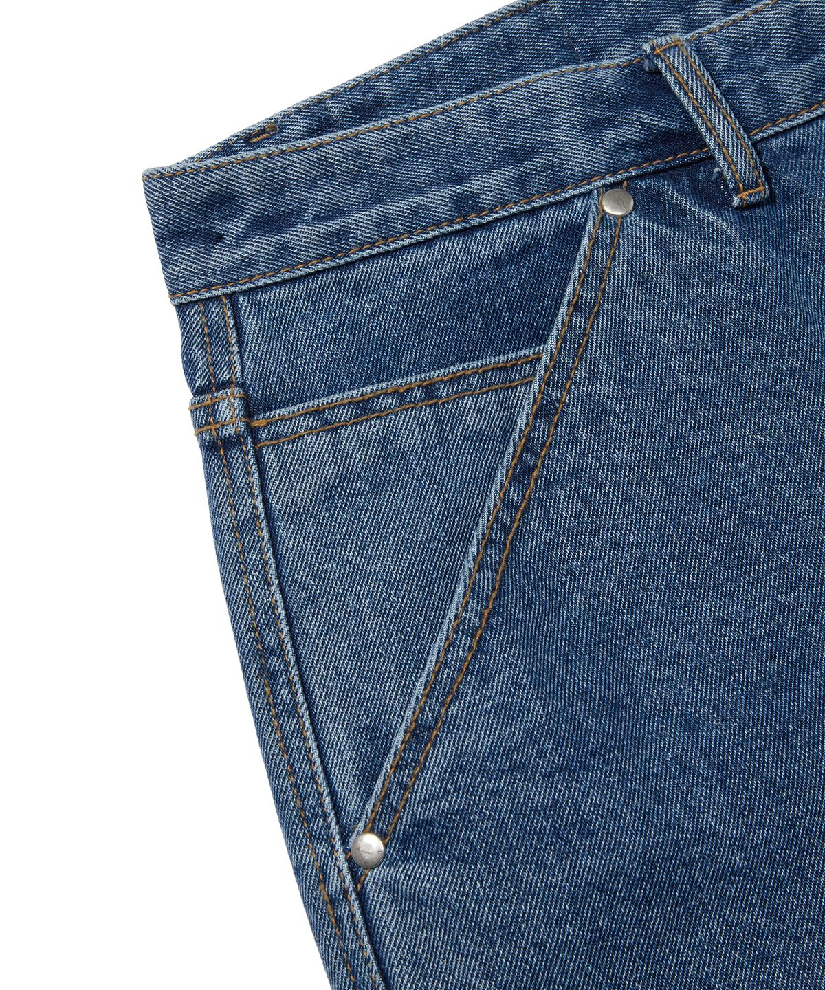 스웨이드(SUADE) CARPENTER DENIM SHORTS [BLUE]