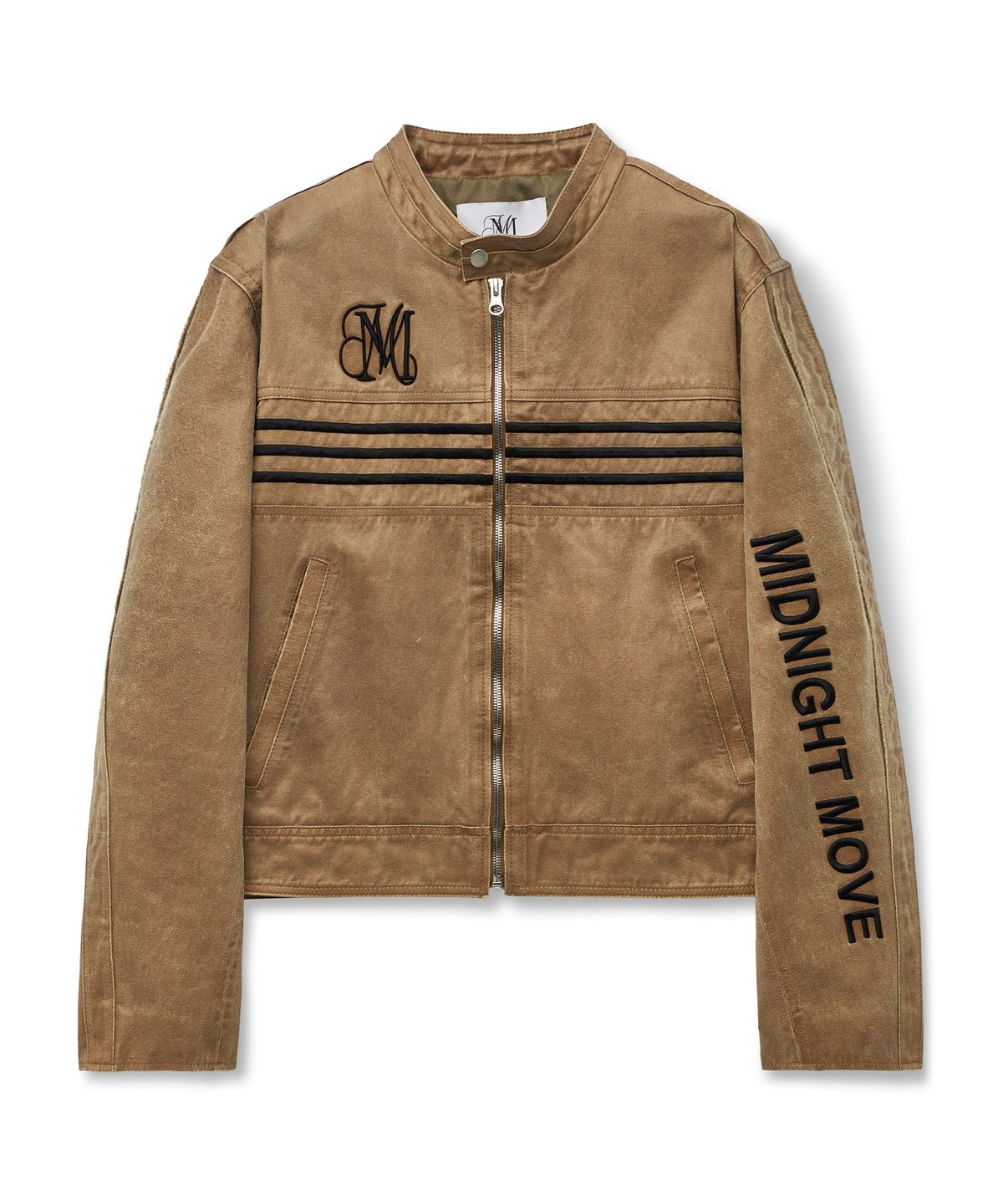 미드나잇 무브(MIDNIGHT MOVE) line leather jacket (brown)
