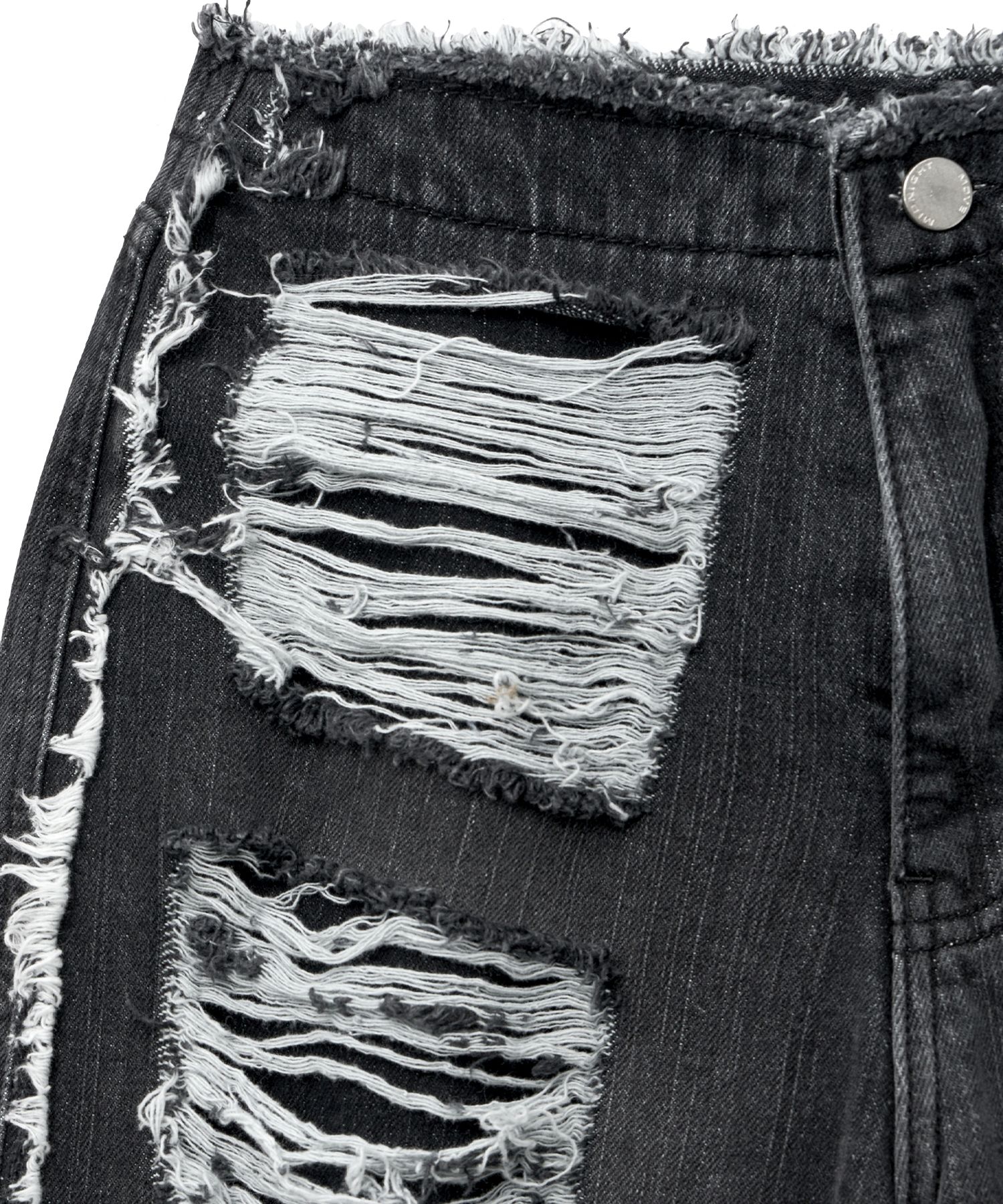 ●MIDNIGHT MOVE● pg damage pants blue 24sp71 damage denim pants (blue) - MIDNIGHT MOVE | 60% - Asian