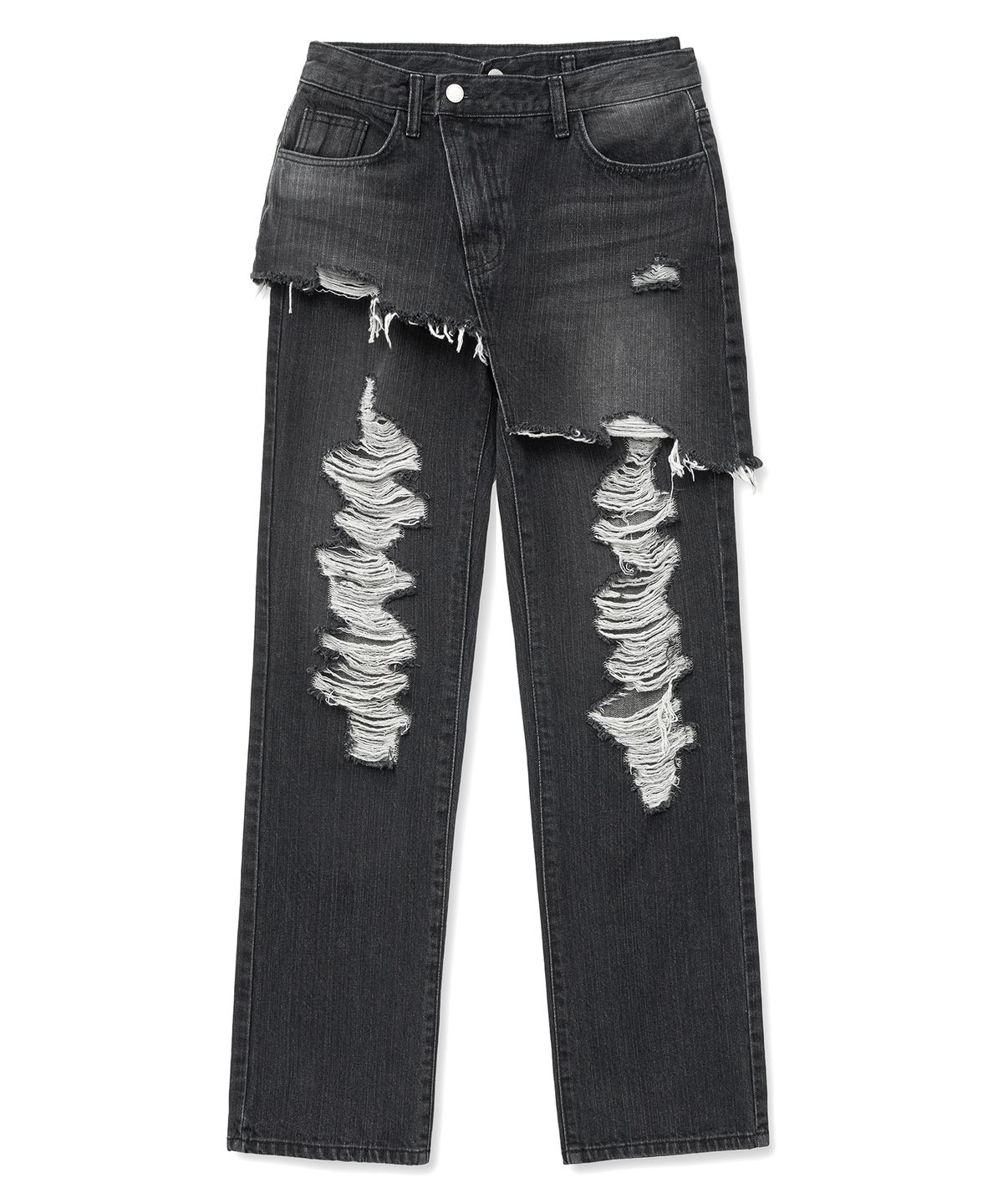 미드나잇 무브(MIDNIGHT MOVE) skirt denim pants (black)