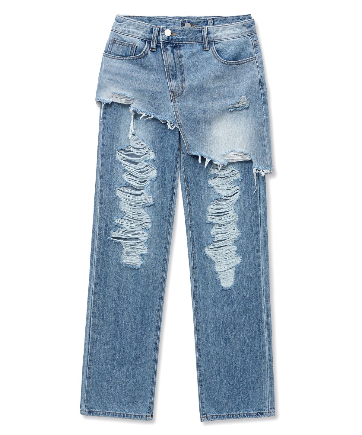 미드나잇 무브(MIDNIGHT MOVE) skirt denim pants (blue)
