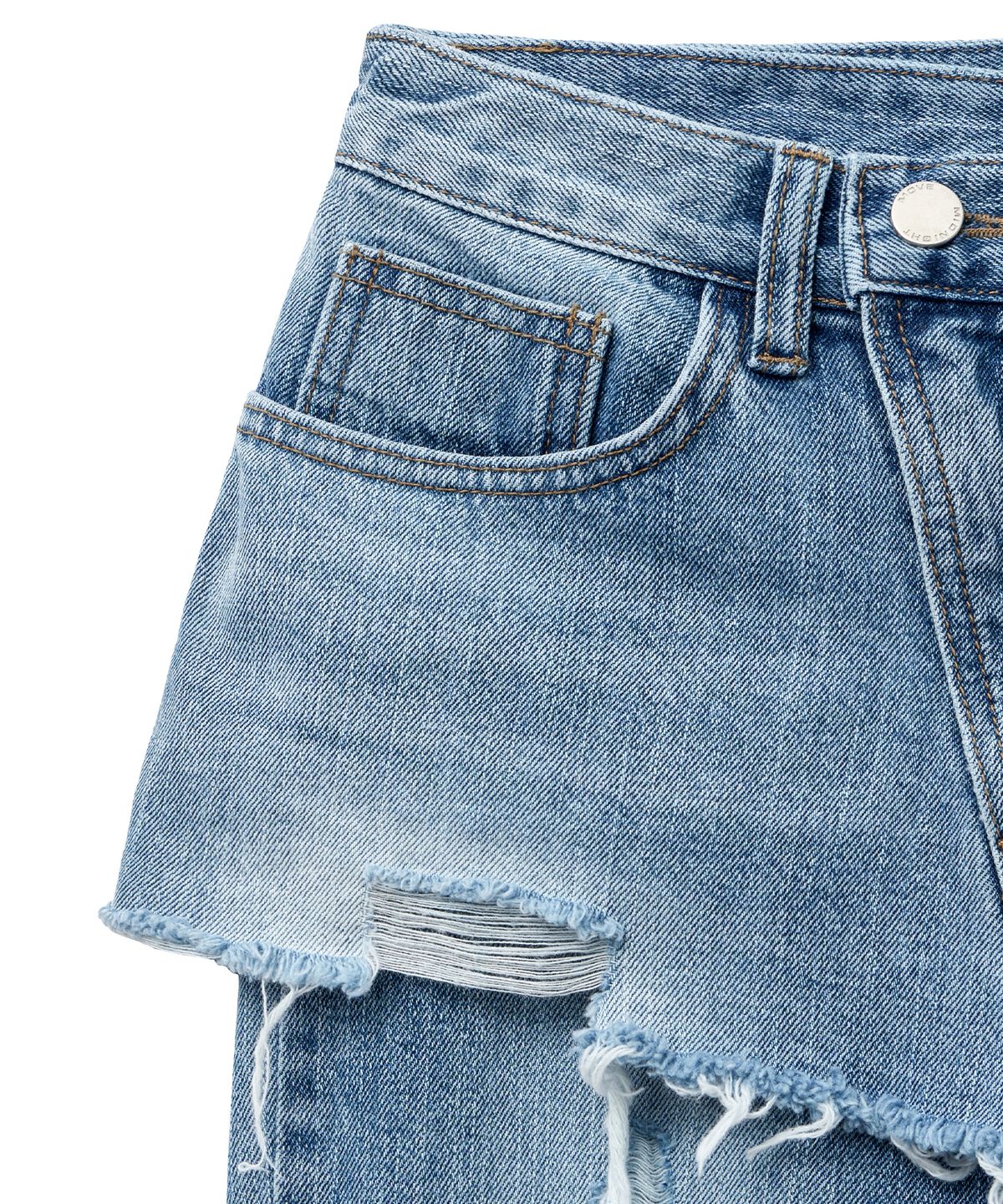 미드나잇 무브(MIDNIGHT MOVE) skirt denim pants (blue)