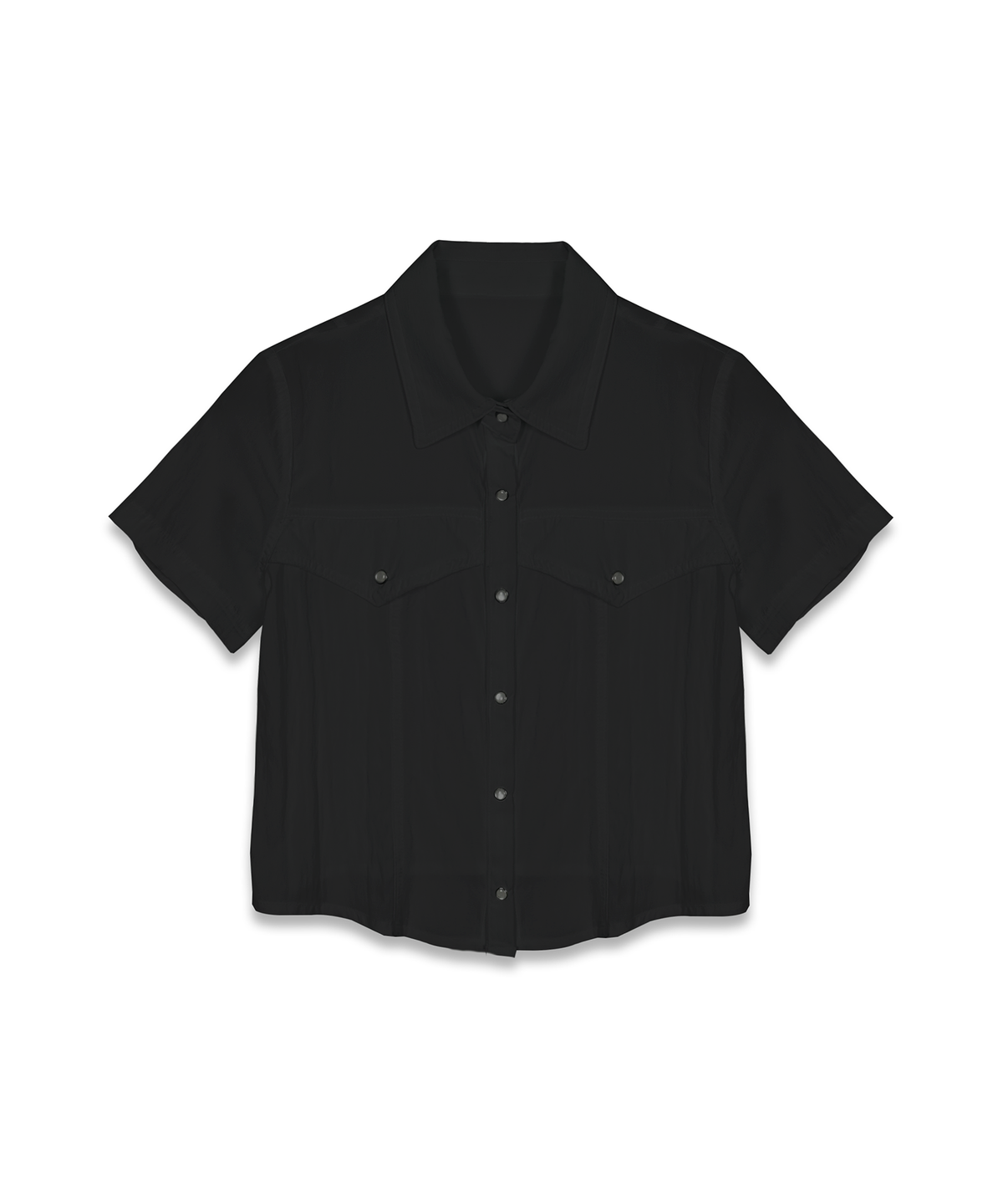 마롯(MARROT) WESTERN CROP SHIRT_BLACK