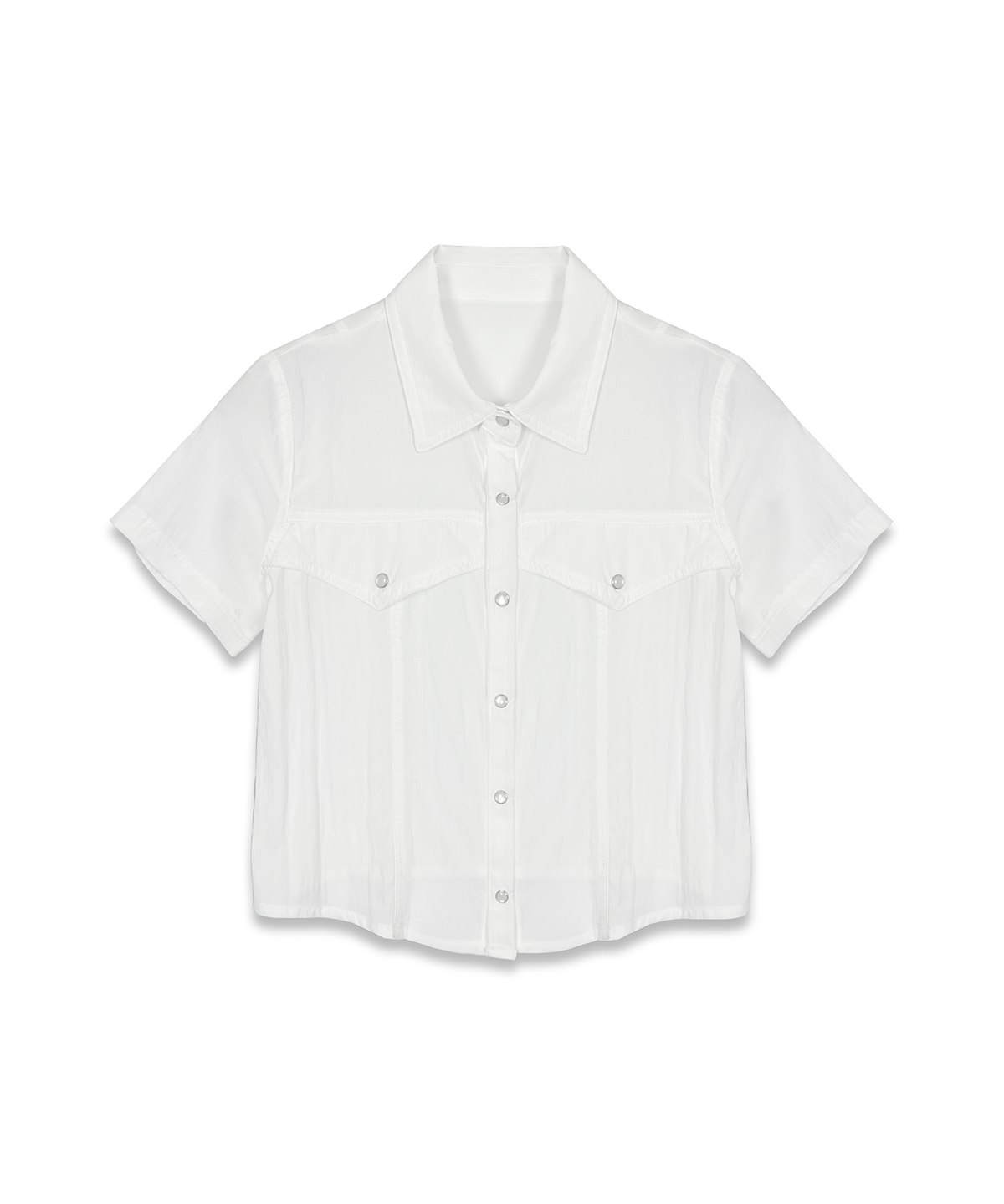 마롯(MARROT) WESTERN CROP SHIRT_WHITE