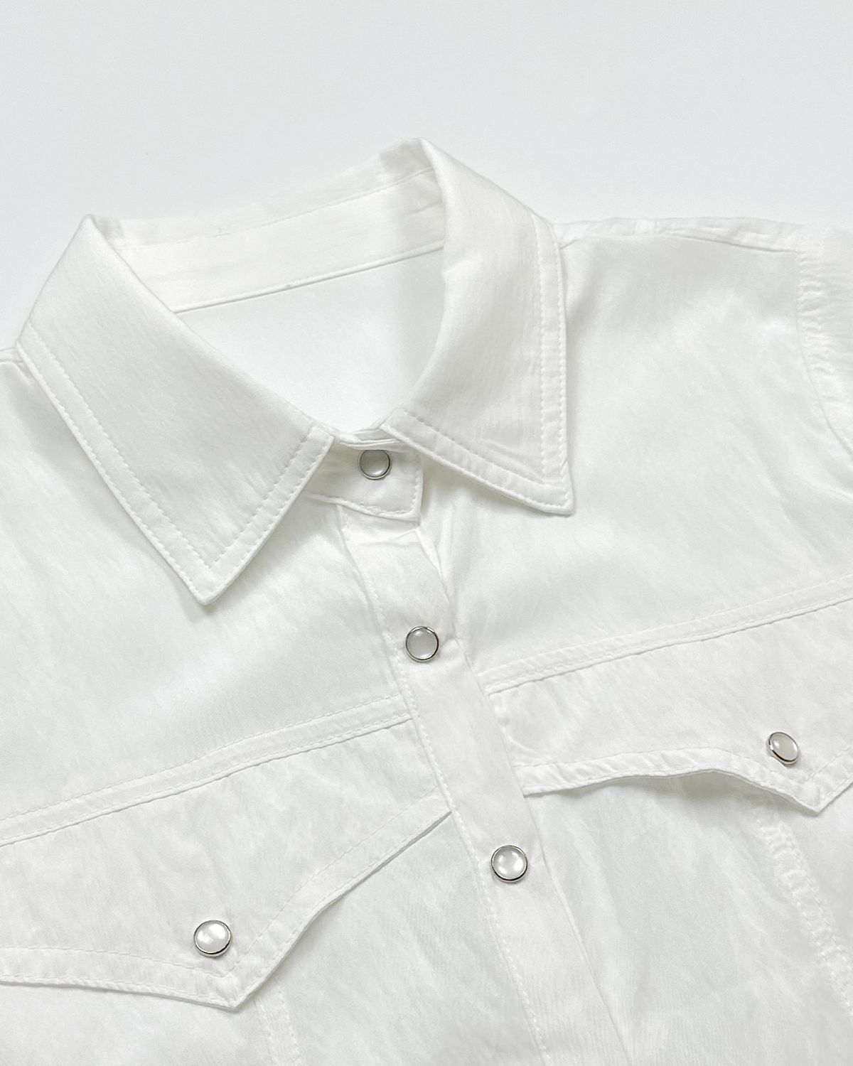 마롯(MARROT) WESTERN CROP SHIRT_WHITE