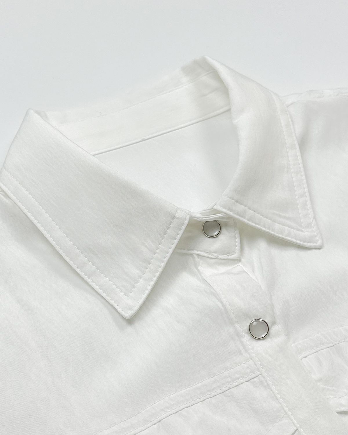 마롯(MARROT) WESTERN CROP SHIRT_WHITE