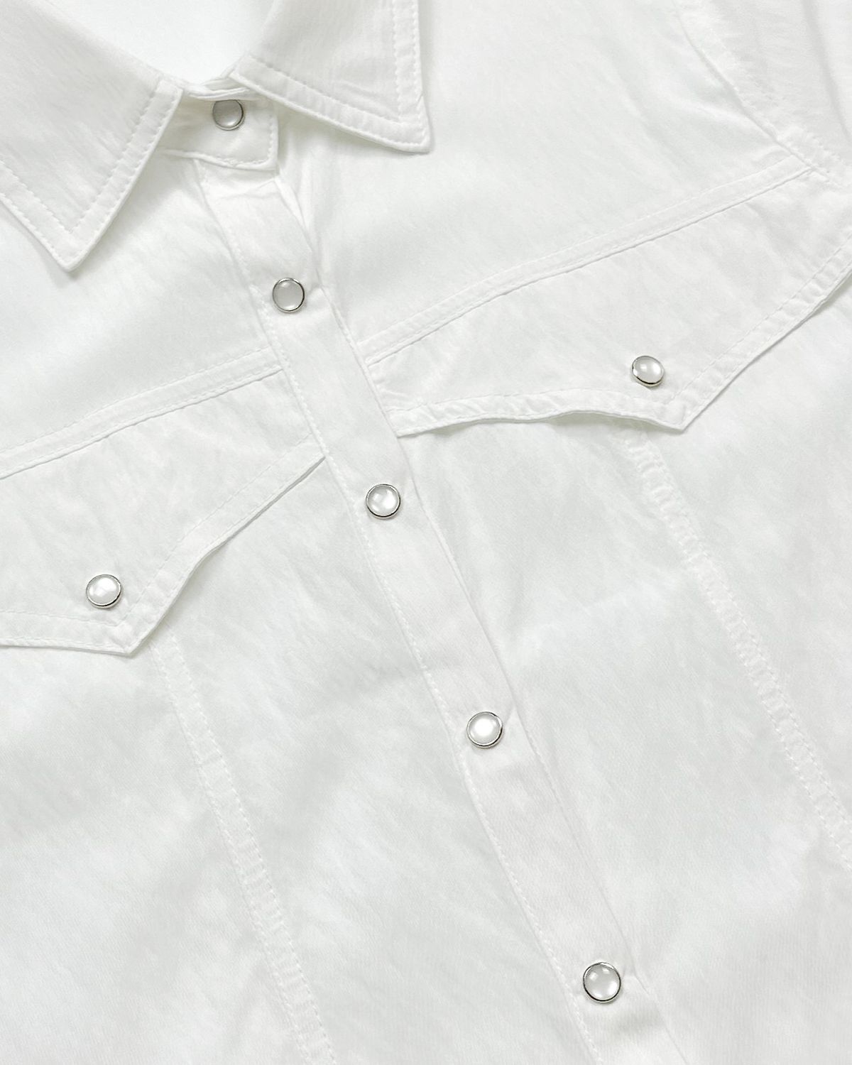 마롯(MARROT) WESTERN CROP SHIRT_WHITE