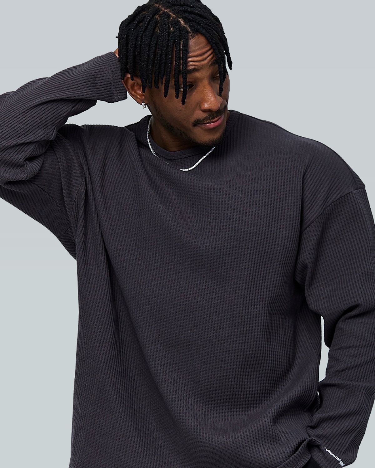 베르만 어패럴(VERMANN APPAREL) 와플 니트 익스트림 오버핏 롱슬리브 4color