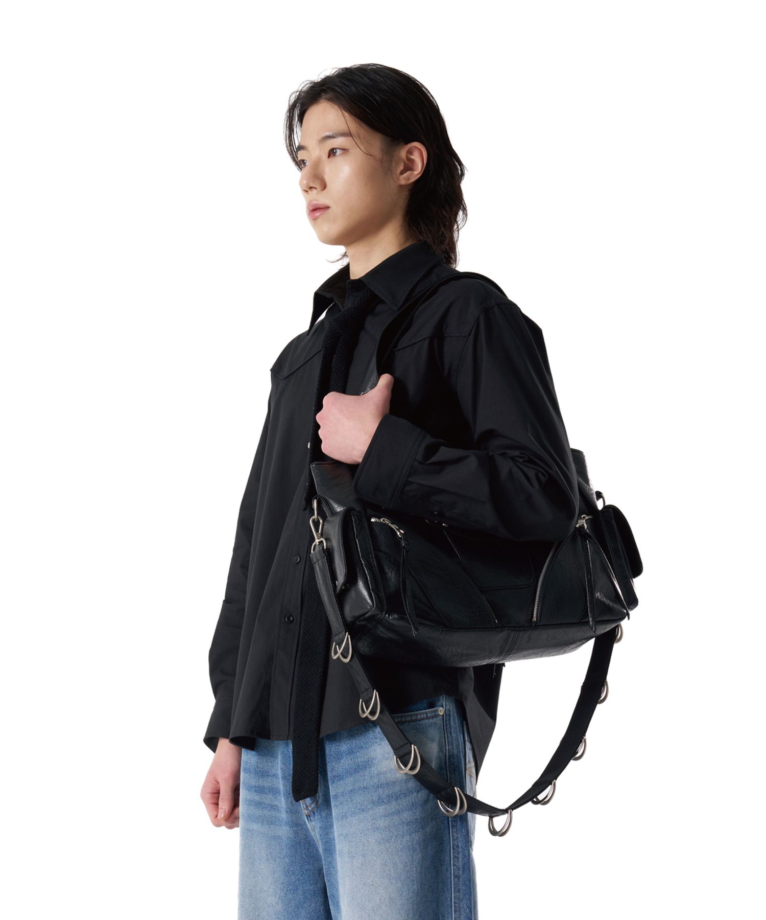 IUGAMAKARAS★大人気★男女兼用★D-Ring Strap (Black) MUSINSA | IUGAMAKARAS D-Ring Strap (Black)