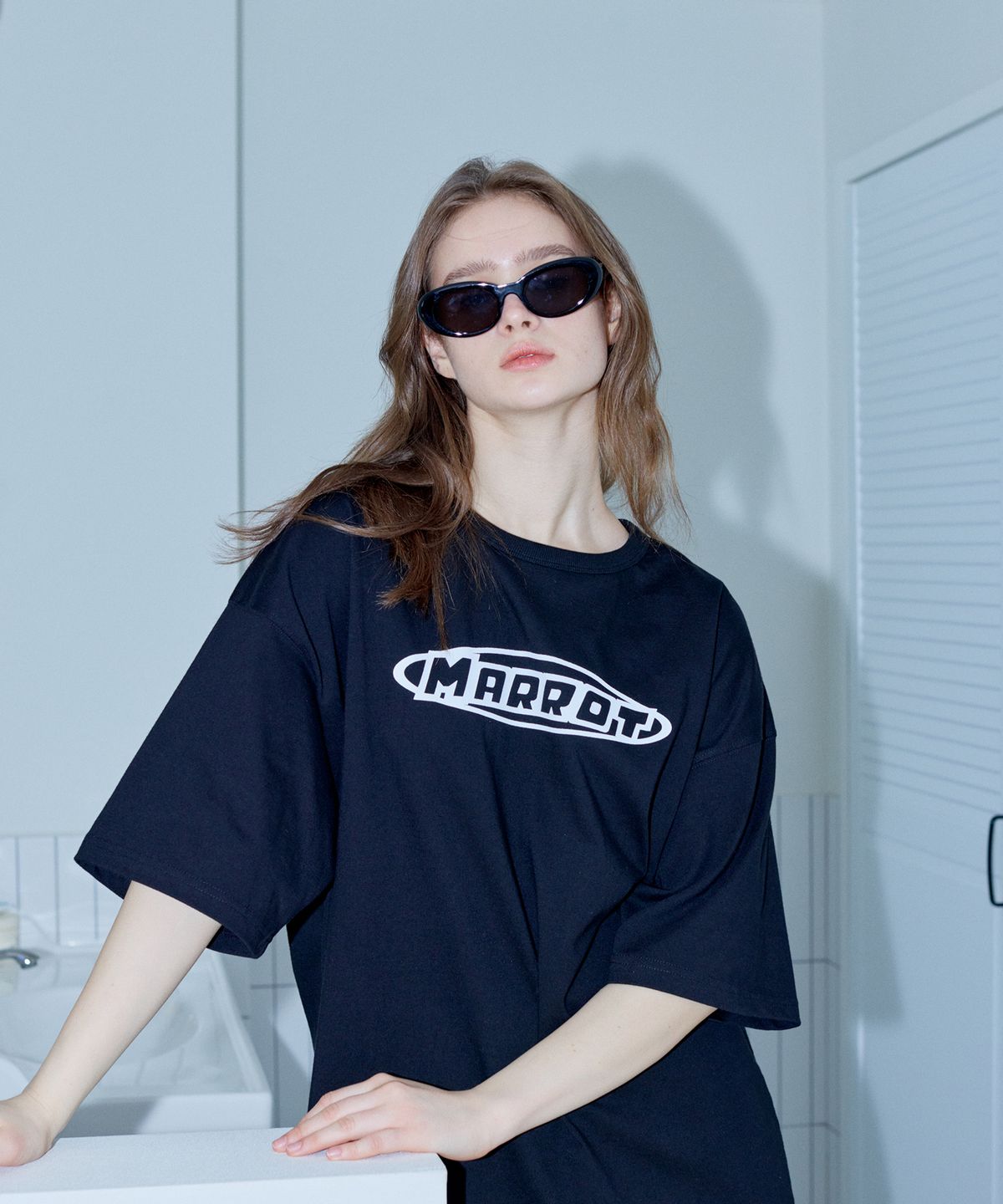 마롯(MARROT) ADVENTURE OVERSIZED T-SHIRT_BLACK