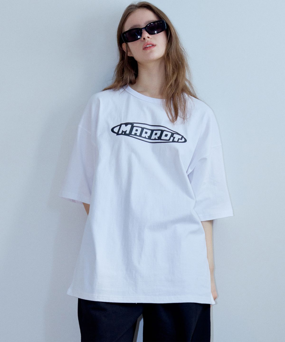 마롯(MARROT) ADVENTURE OVERSIZED T-SHIRT_WHITE