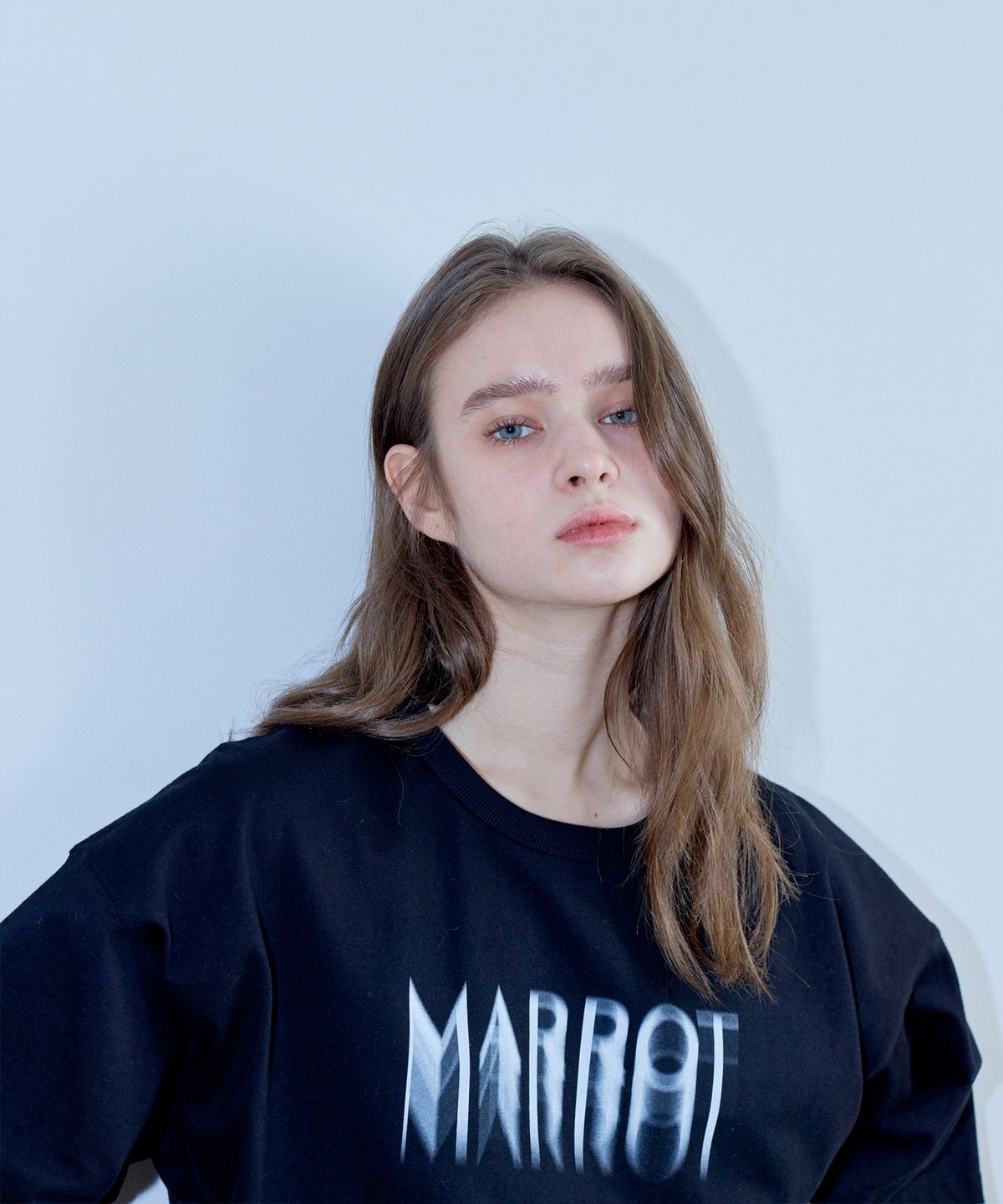 마롯(MARROT) SPRAY OVERSIZED T-SHIRT_BLACK