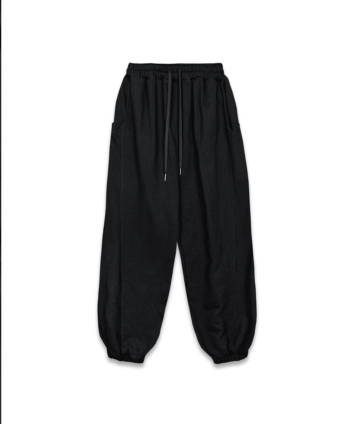 마롯(MARROT) 파이핑 조거팬츠_블랙
